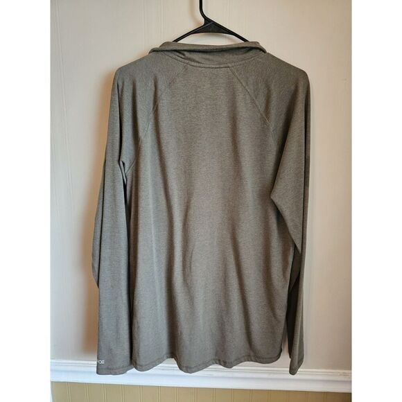 Mens Olive Green Carhartt Force Quarter Half Zip Long Sleeve Pullover Sz Small - Picture 8 of 8